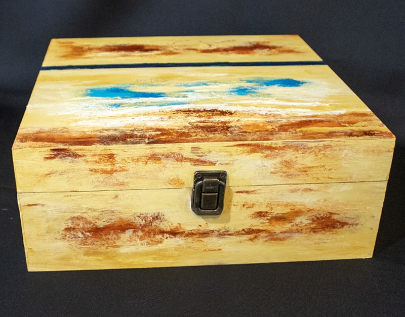 Decorative painted art box