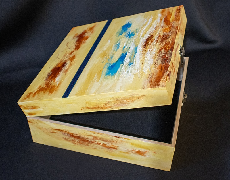 Decorative painted art box
