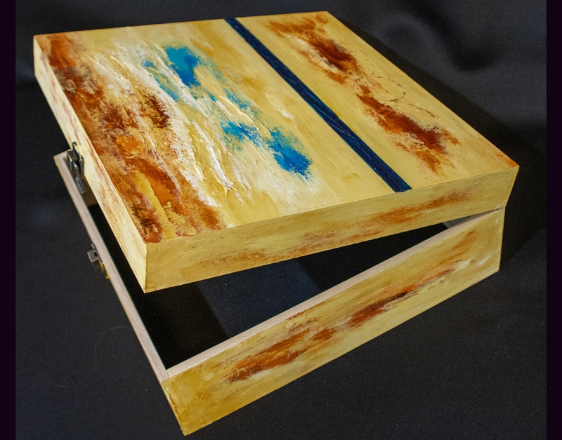 Decorative painted art box