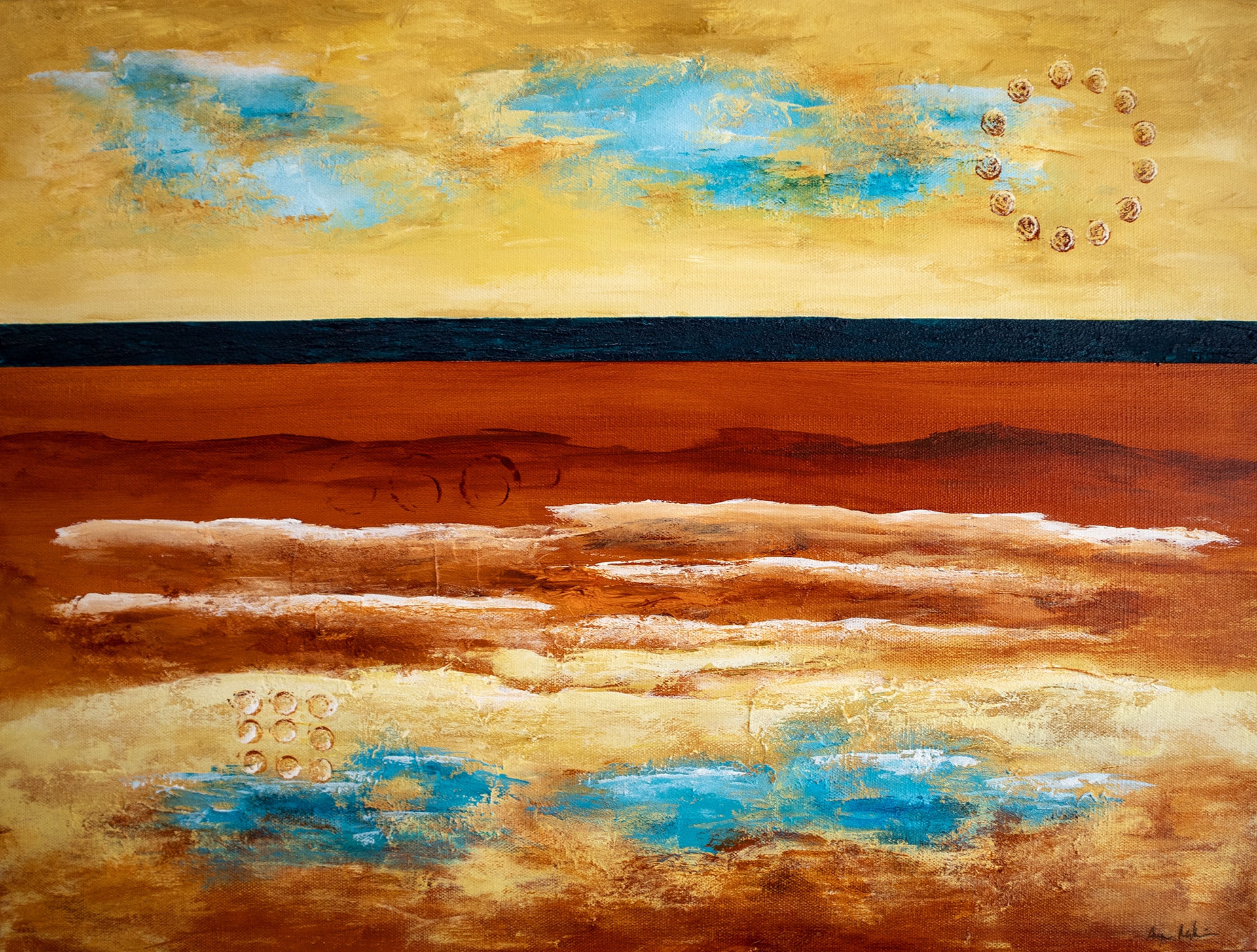 Contemporary abstract landscape